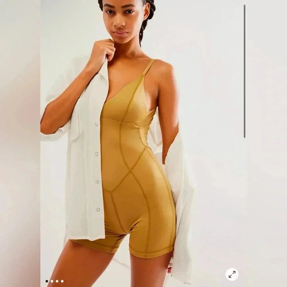 Free Peoplee We are Hah Raise The Barre Onesie - NWT - Picture 1 of 7